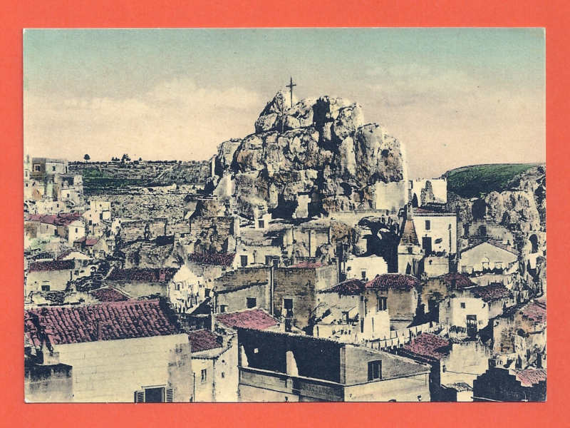 Matera historic postcard